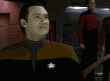 Commander Data from Star Trek saying 